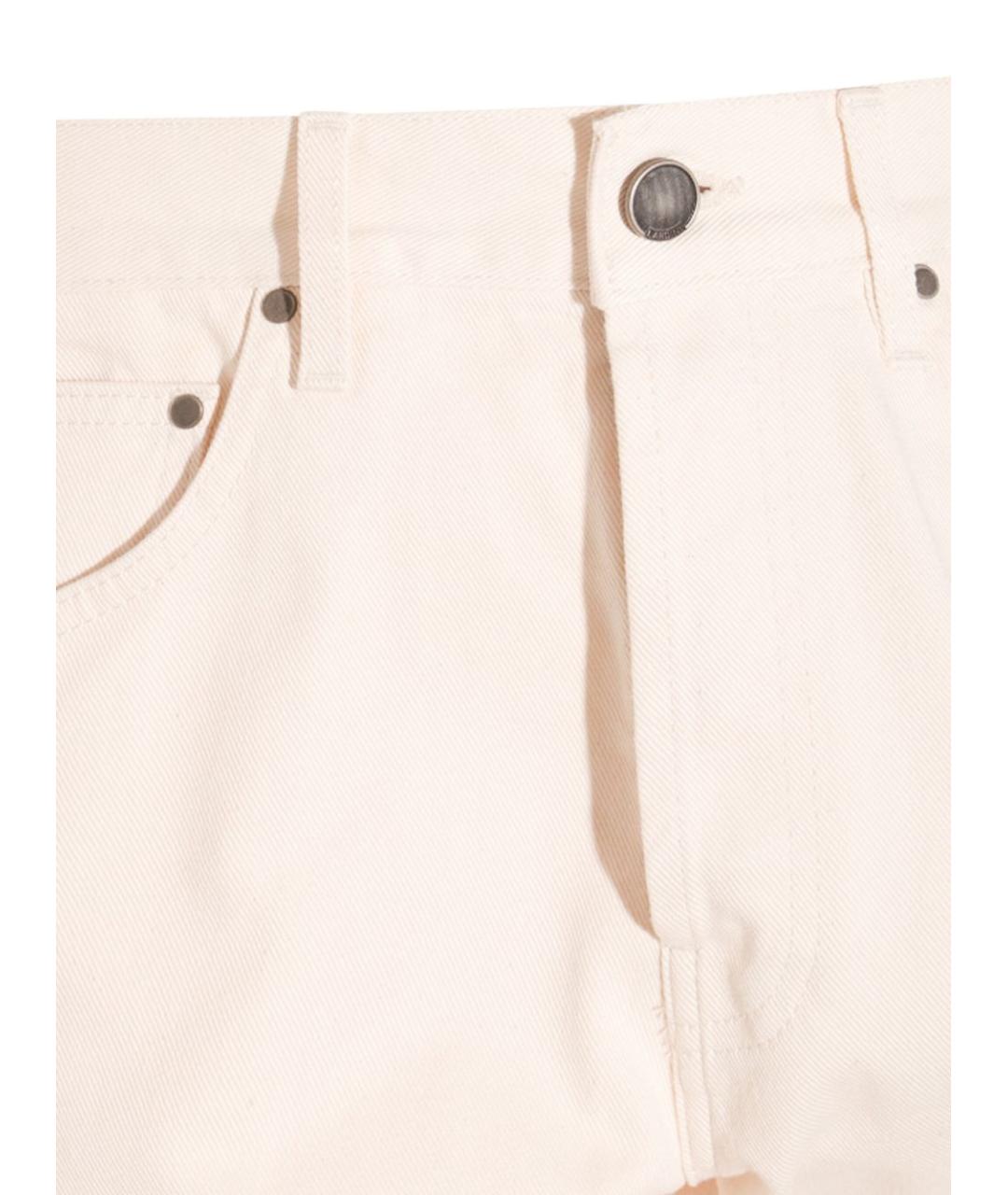 LARDINI Белые хлопковые повседневные брюки, фото 3
