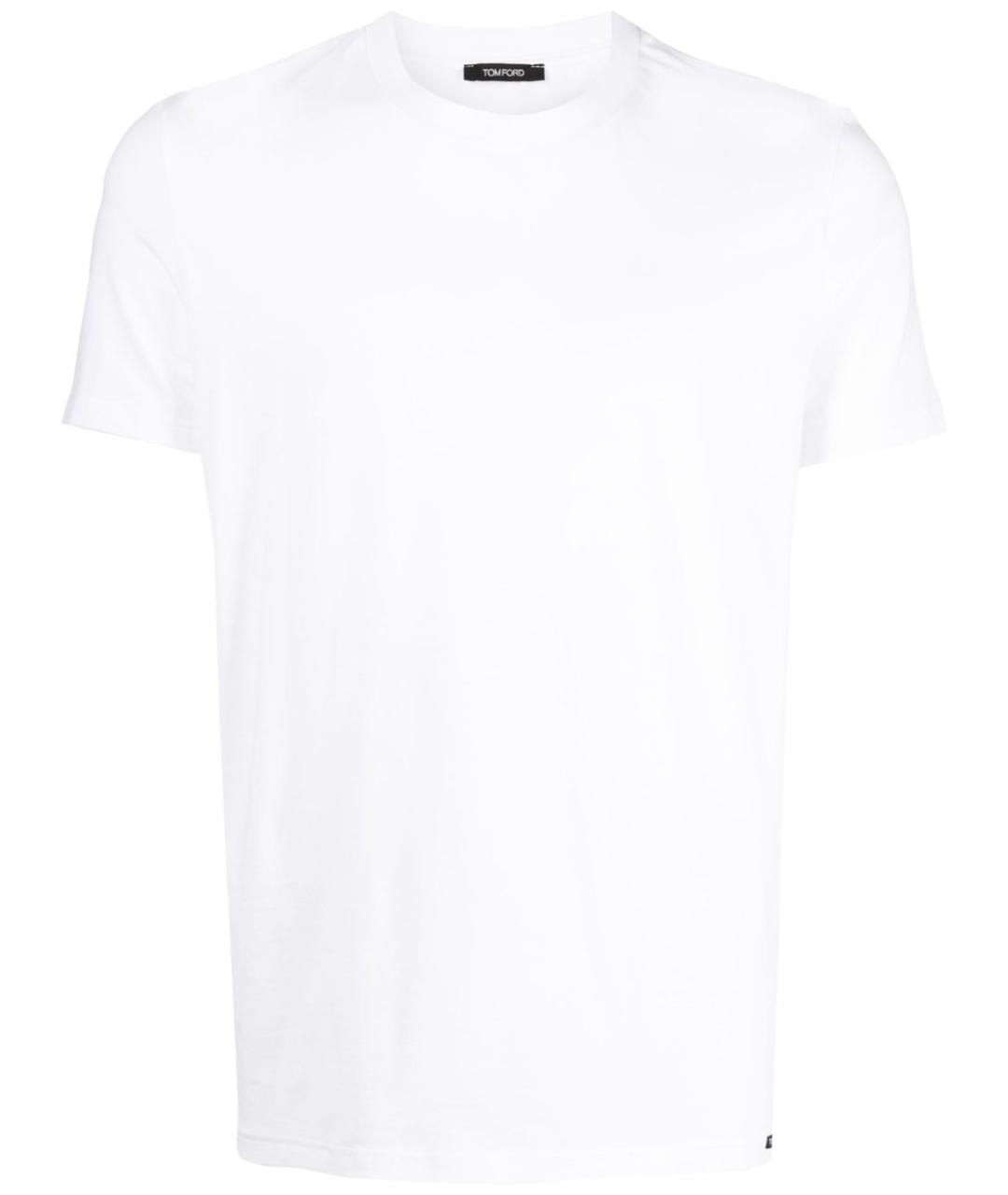 TOM FORD Белая хлопковая футболка, фото 1