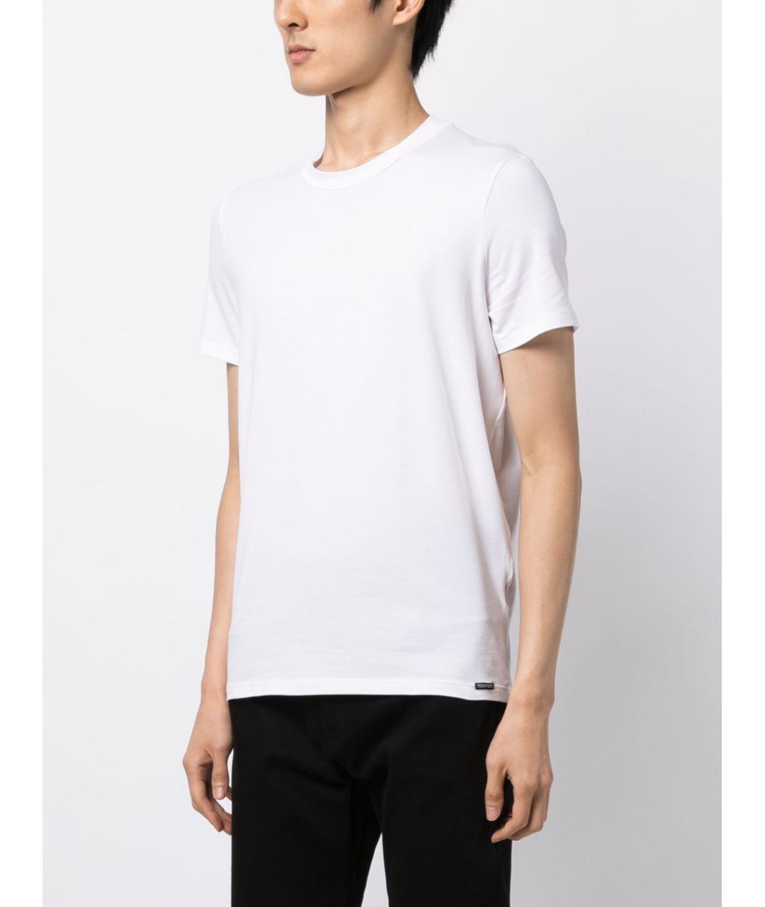 TOM FORD Белая хлопковая футболка, фото 2