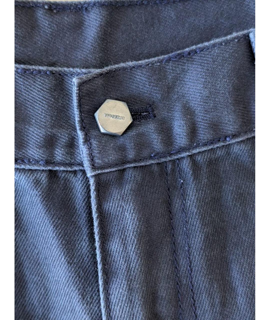 THUG CLUB Темно-синие хлопковые повседневные брюки, фото 7