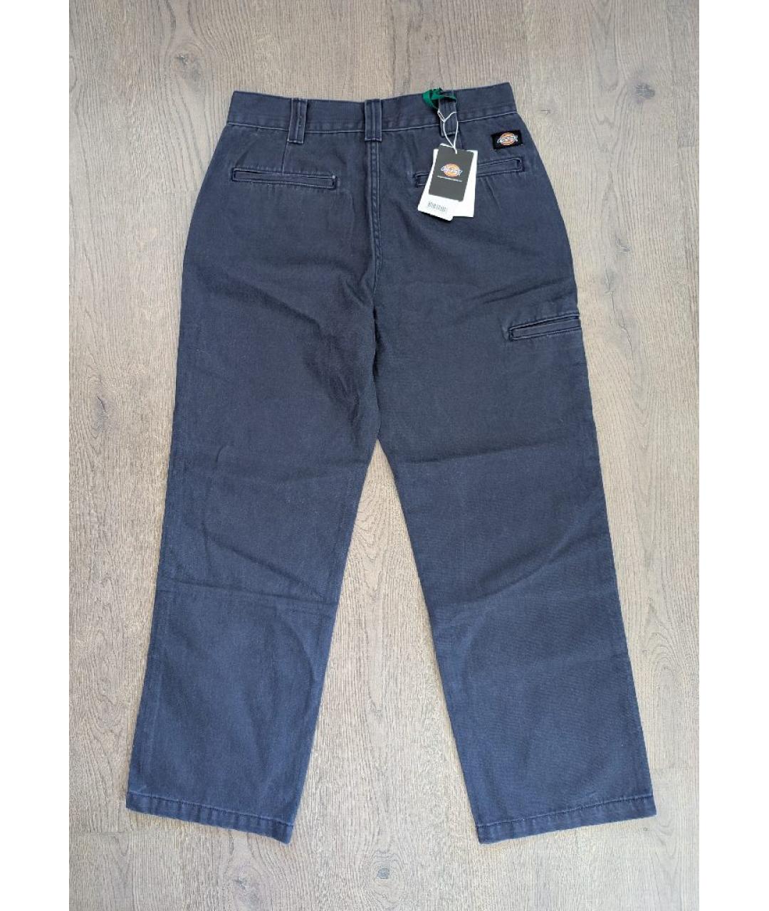 THUG CLUB Темно-синие хлопковые повседневные брюки, фото 3