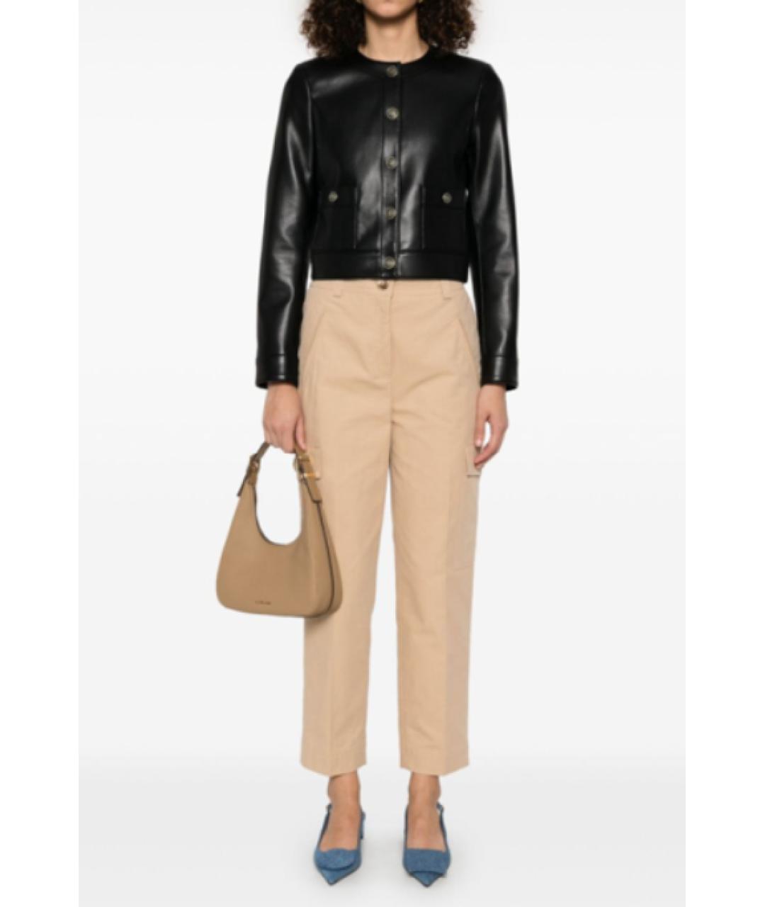 TWIN-SET Хлопковые прямые брюки, фото 5