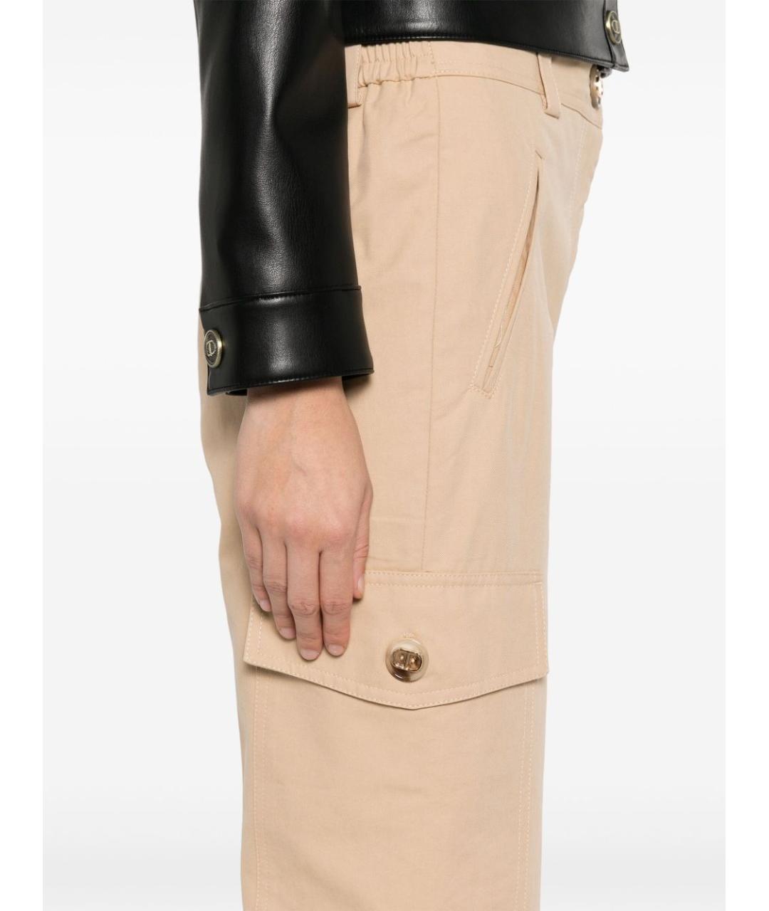 TWIN-SET Хлопковые прямые брюки, фото 2