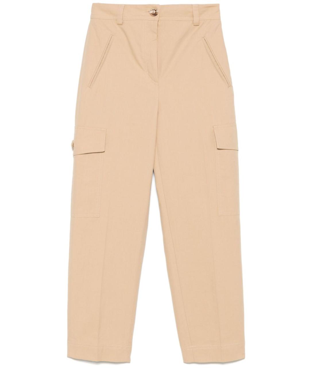 TWIN-SET Хлопковые прямые брюки, фото 1