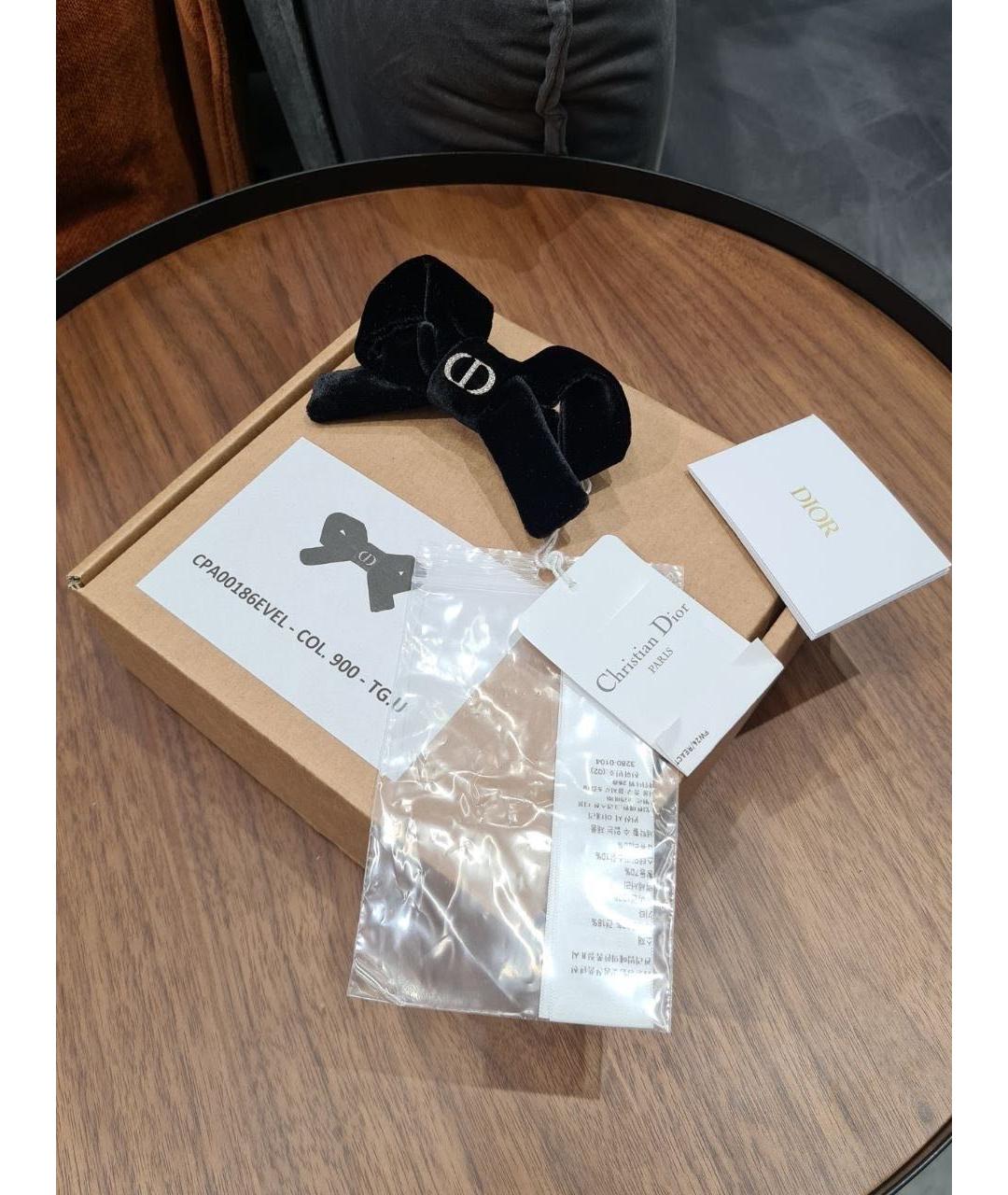 CHRISTIAN DIOR Черная заколка, фото 2