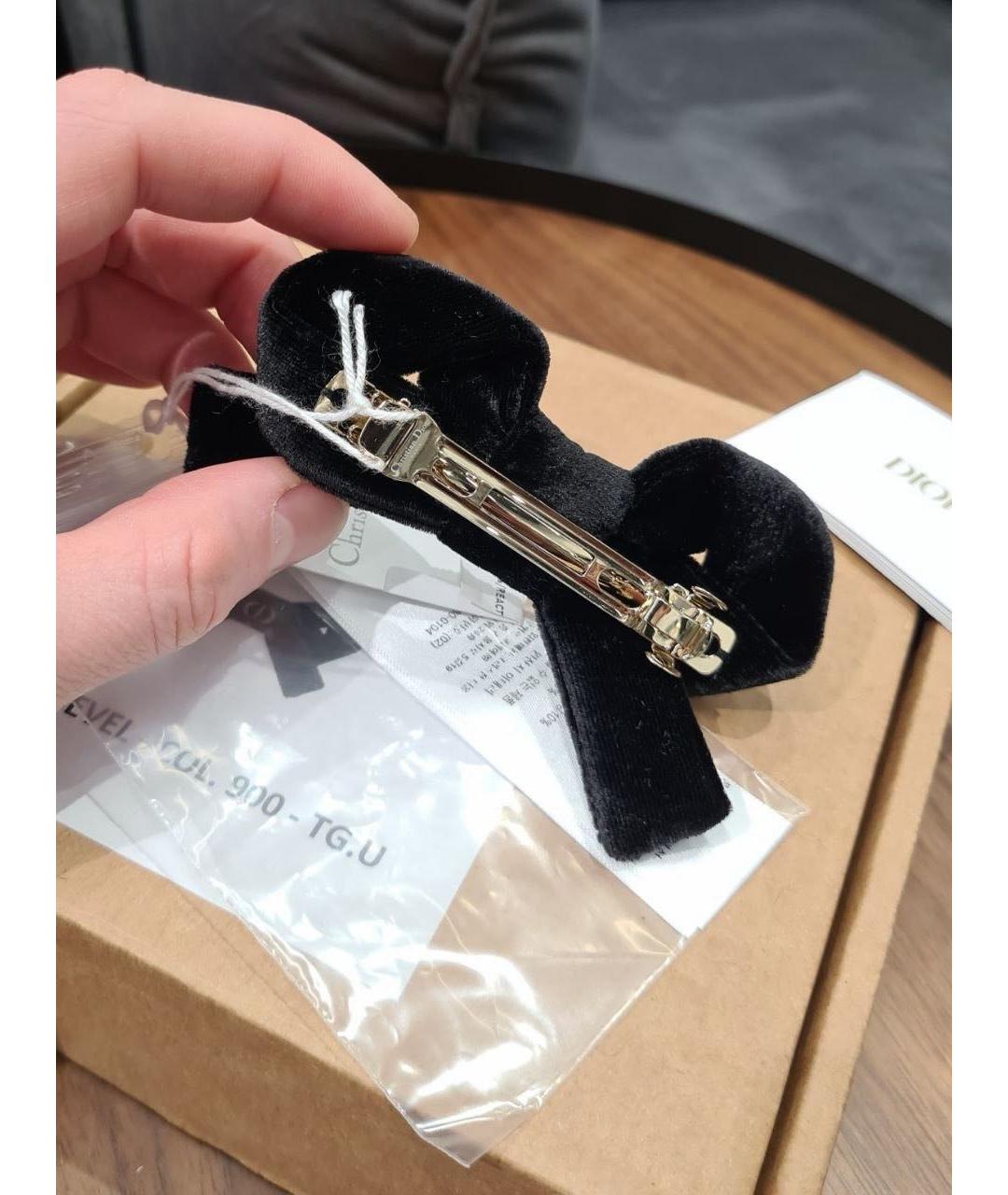 CHRISTIAN DIOR Черная заколка, фото 5