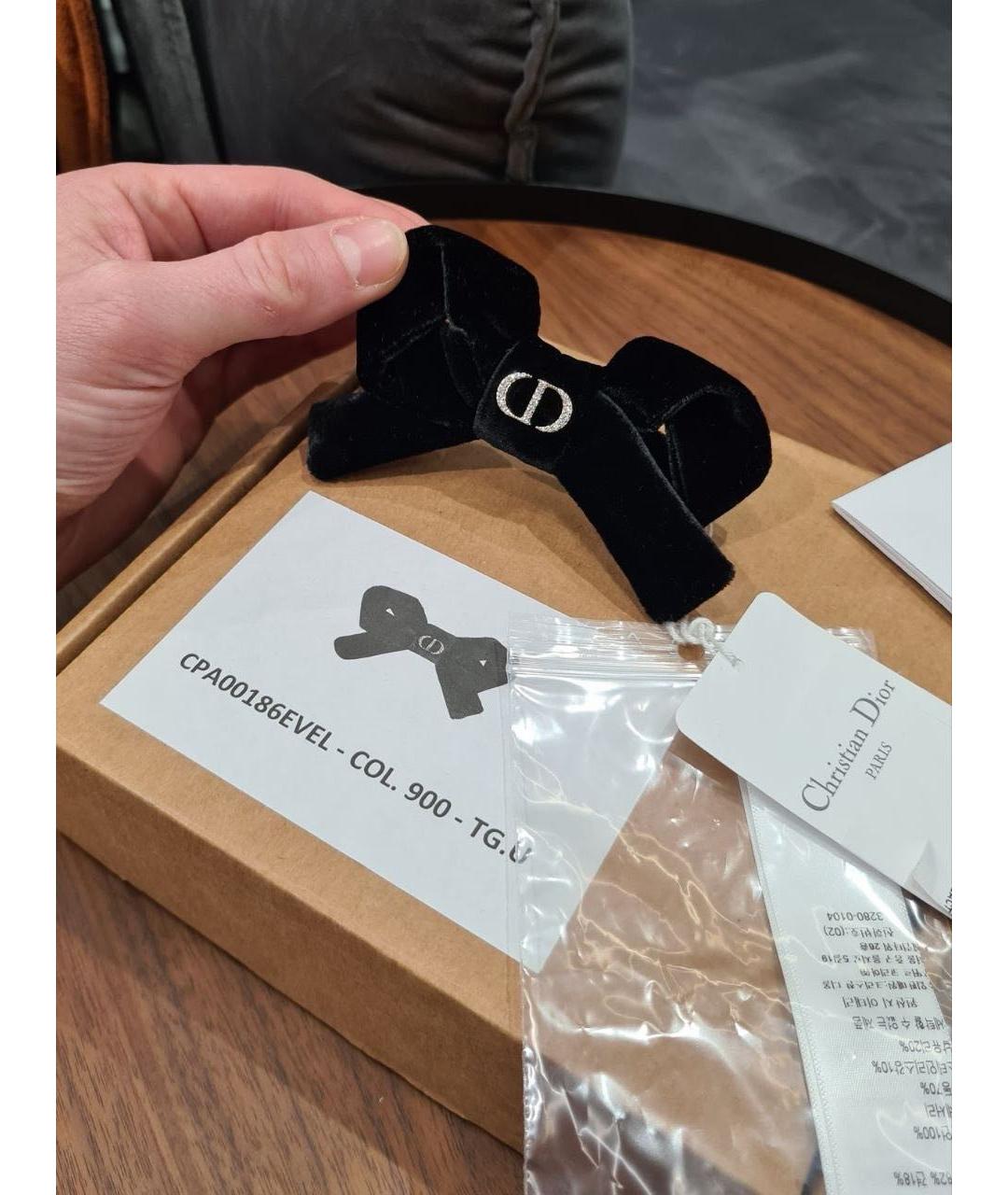 CHRISTIAN DIOR Черная заколка, фото 3