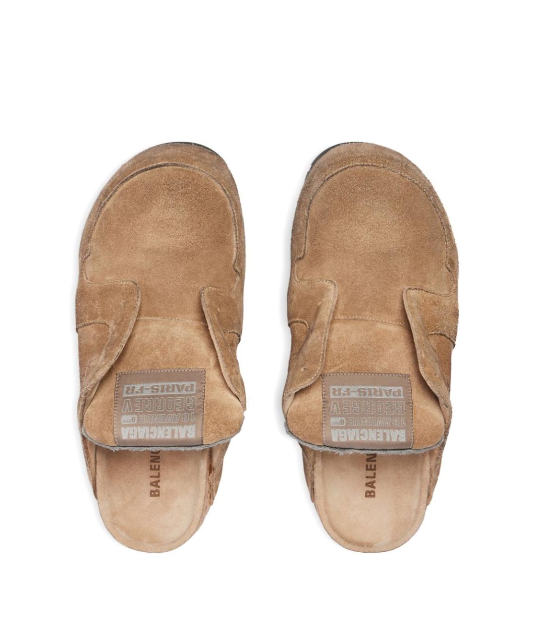 BALENCIAGA Бежевые низкие ботинки, фото 6