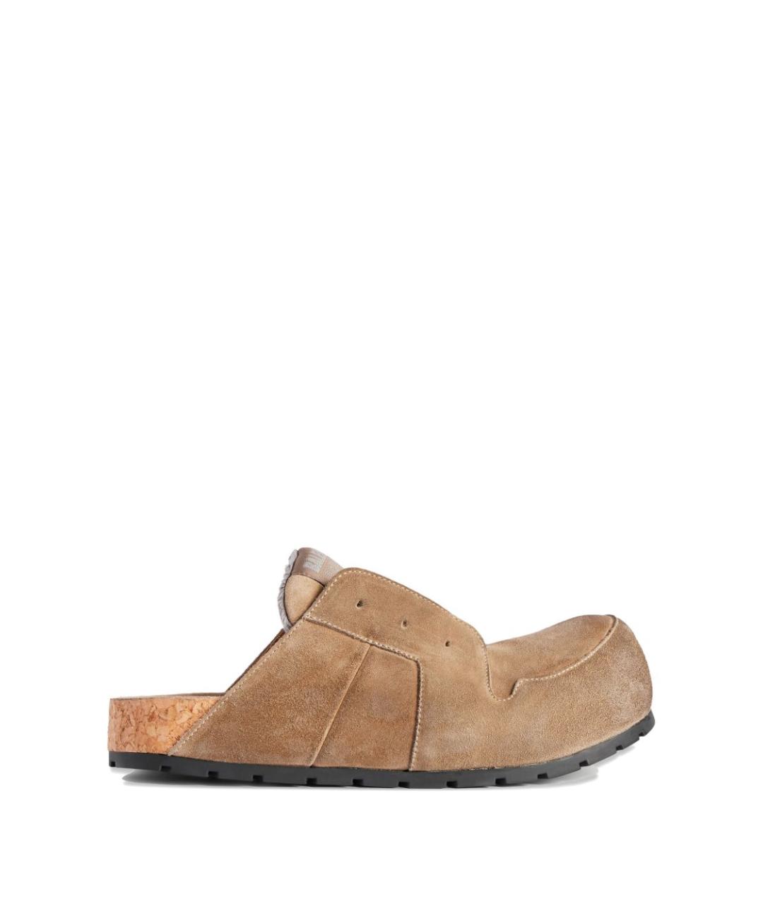 BALENCIAGA Бежевые низкие ботинки, фото 1