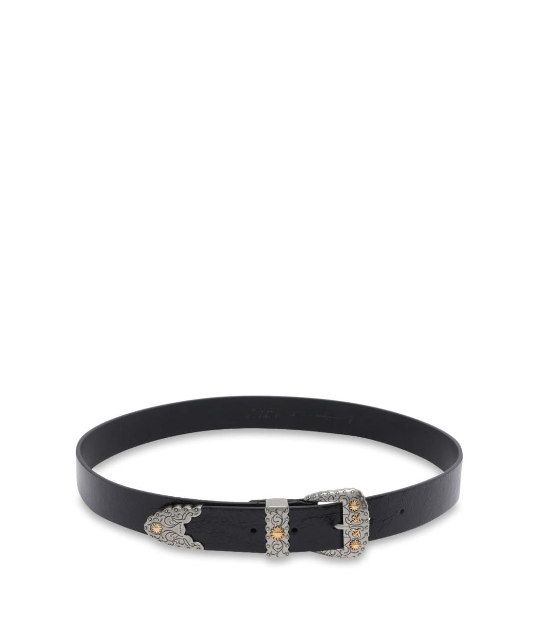 PINKO Черный кожаный ремень, фото 3