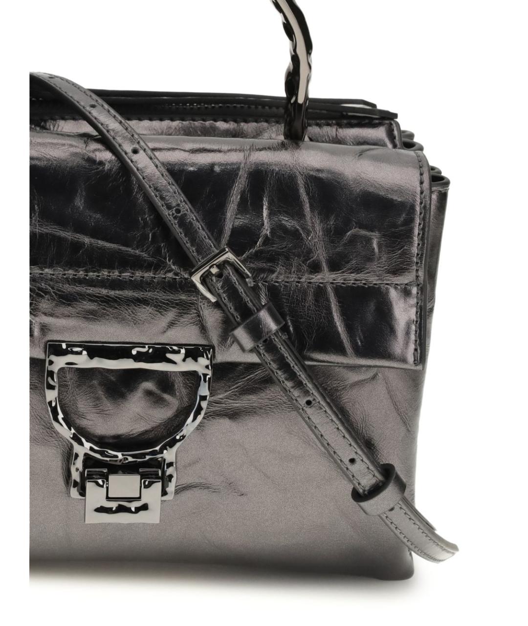 COCCINELLE Серая кожаная сумка тоут, фото 3