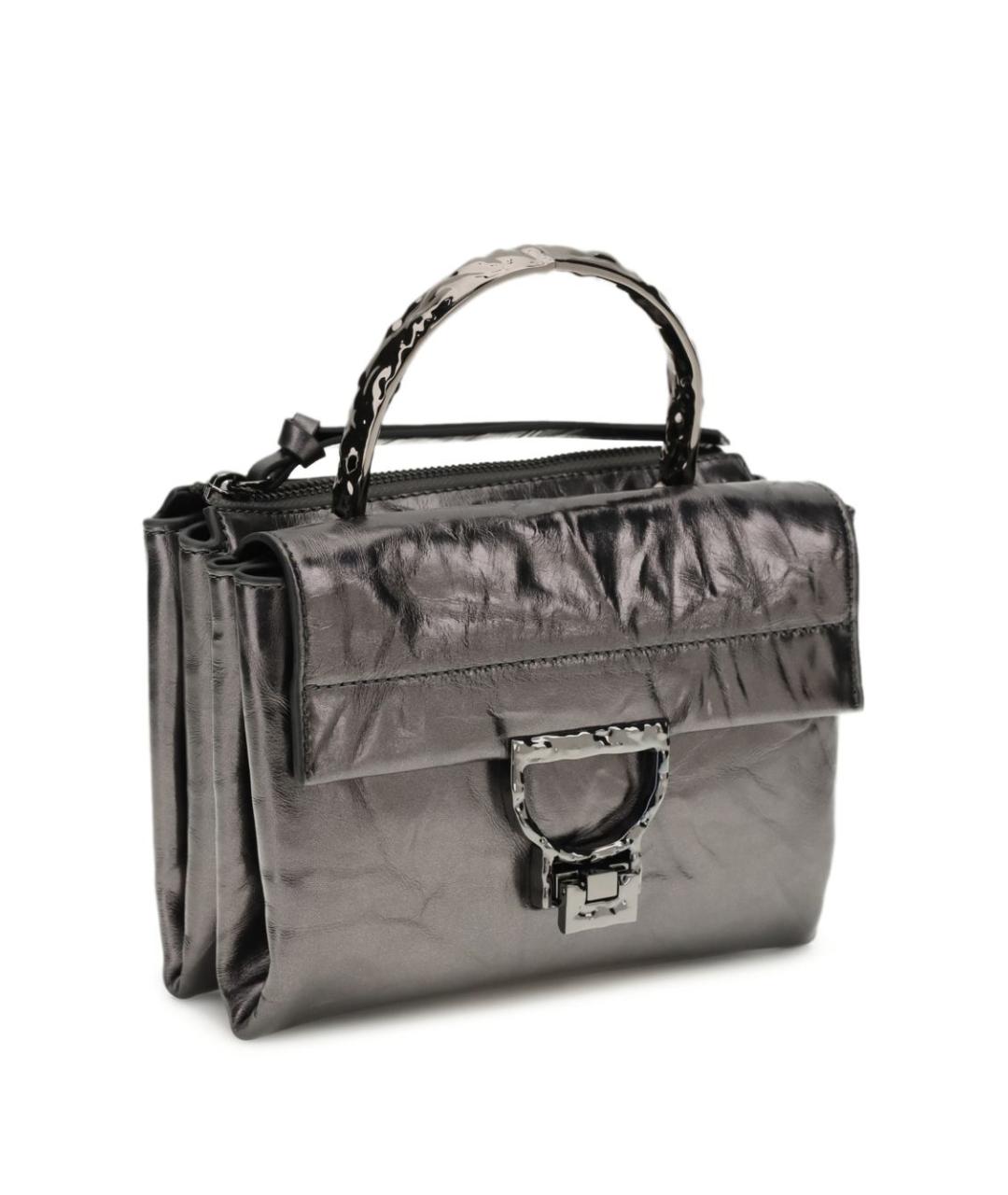 COCCINELLE Серая кожаная сумка тоут, фото 2