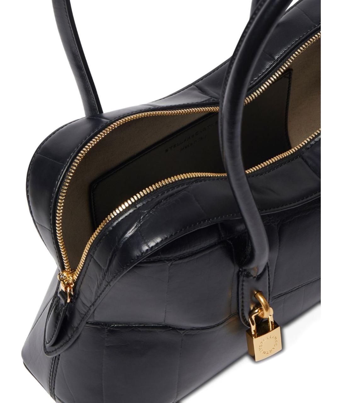 STELLA MCCARTNEY Черная сумка с короткими ручками из искусственной кожи, фото 3