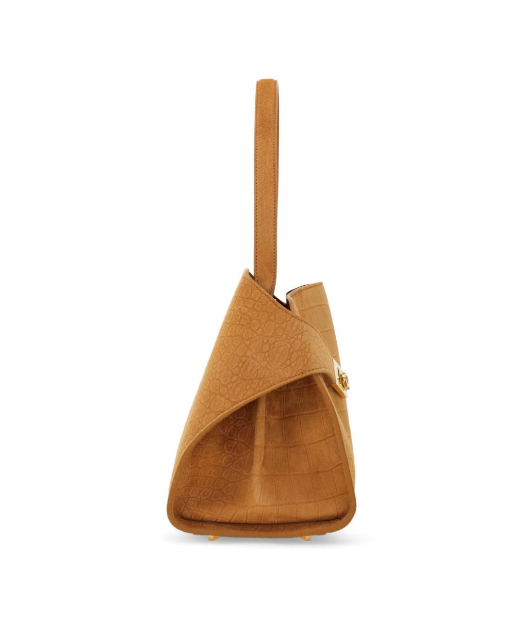 FERRAGAMO Горчичная сумка тоут, фото 3