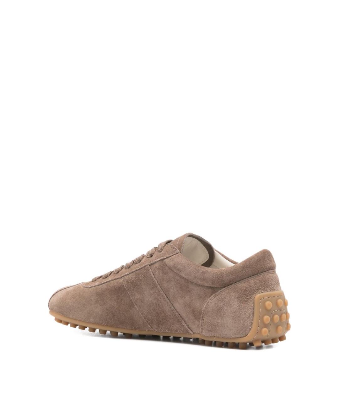 TOD'S Коричневые замшевые кроссовки, фото 2