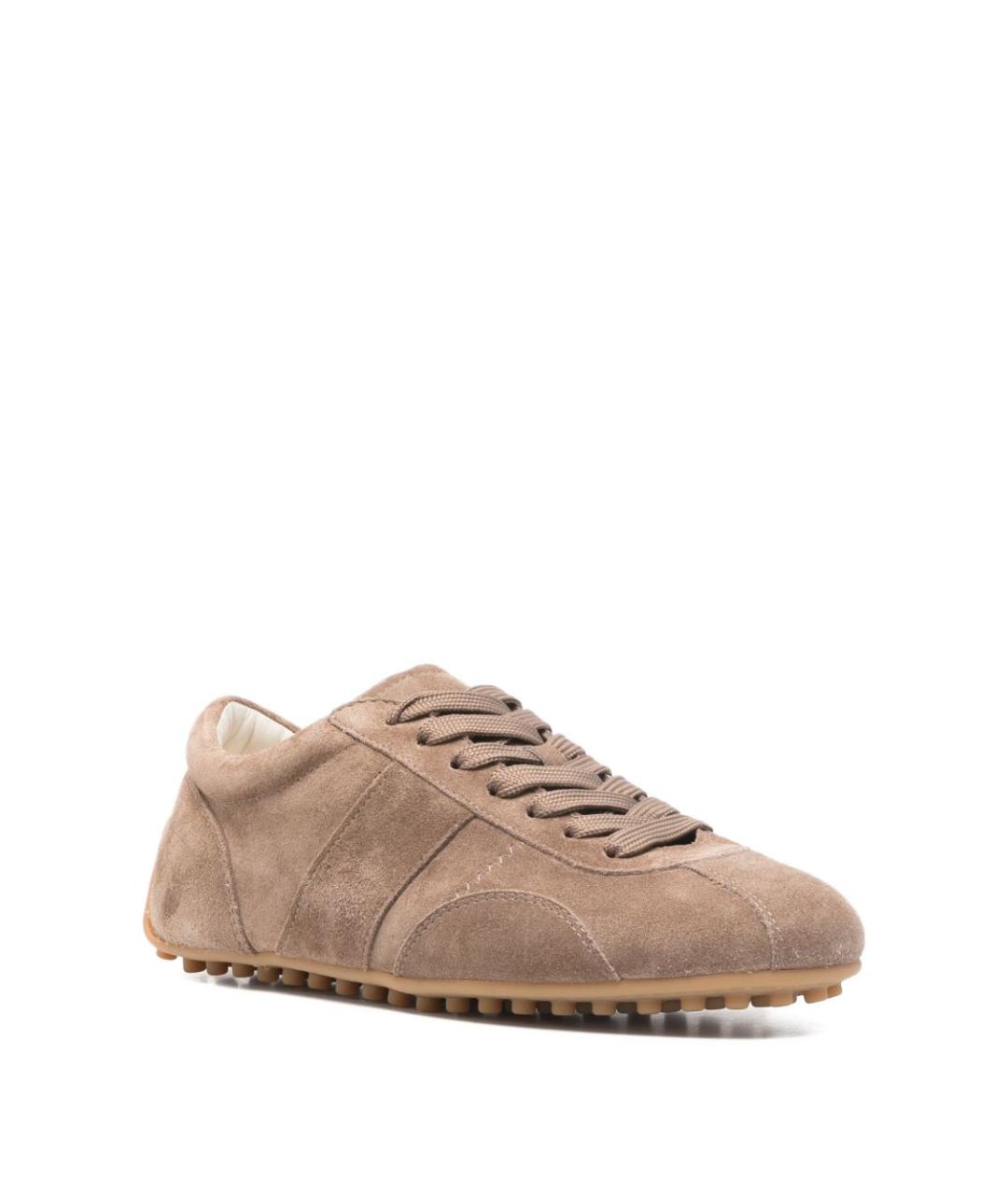 TOD'S Коричневые замшевые кроссовки, фото 3