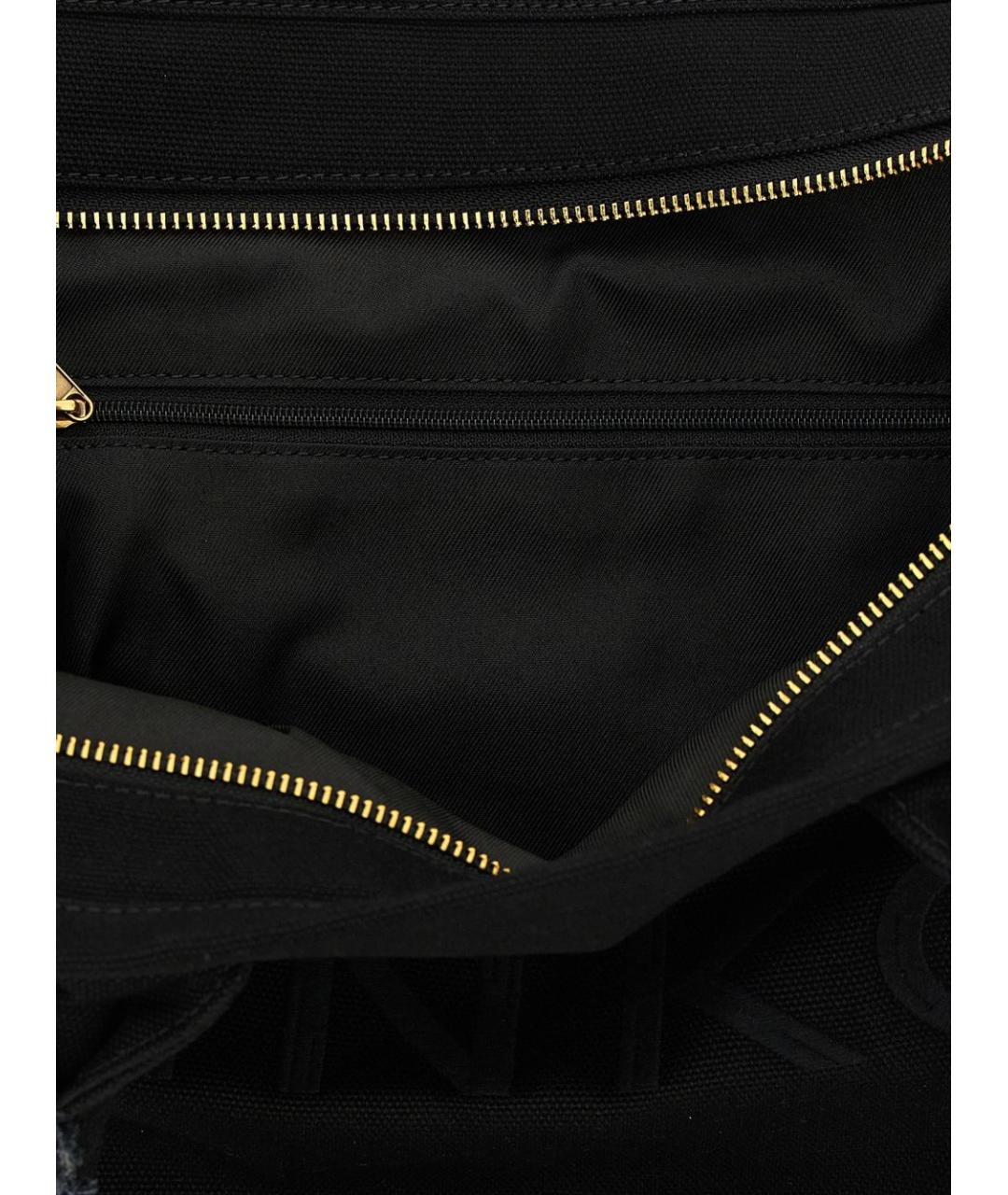 PINKO Черная тканевая сумка тоут, фото 4