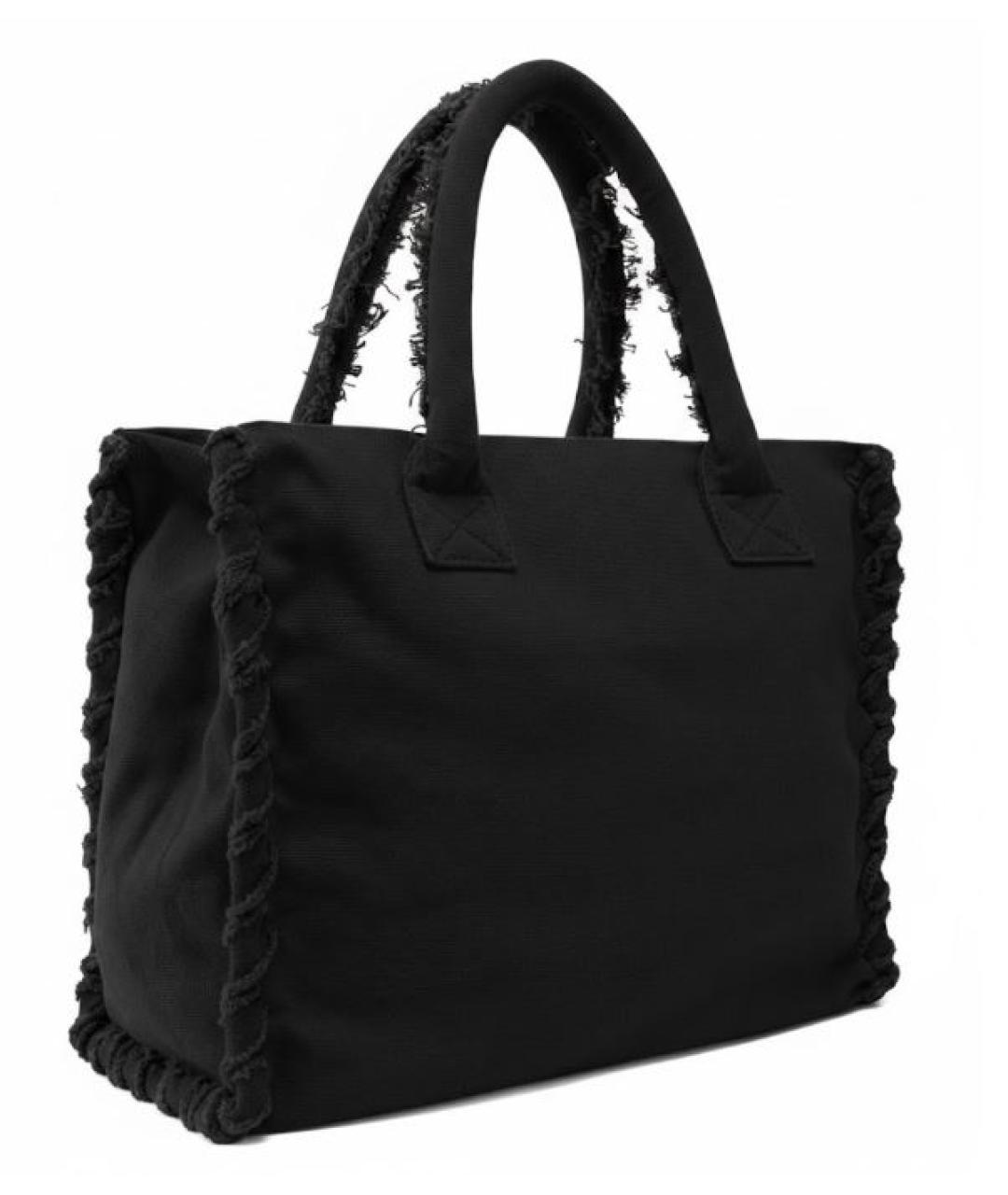 PINKO Черная тканевая сумка тоут, фото 2