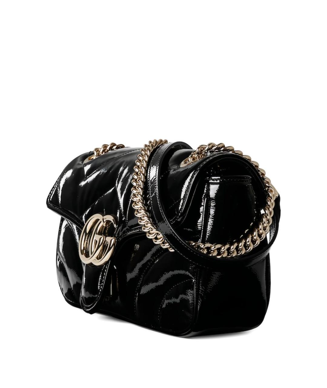 GUCCI Черная кожаная сумка через плечо, фото 3