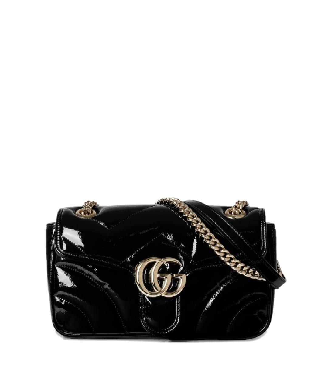 GUCCI Черная кожаная сумка через плечо, фото 4