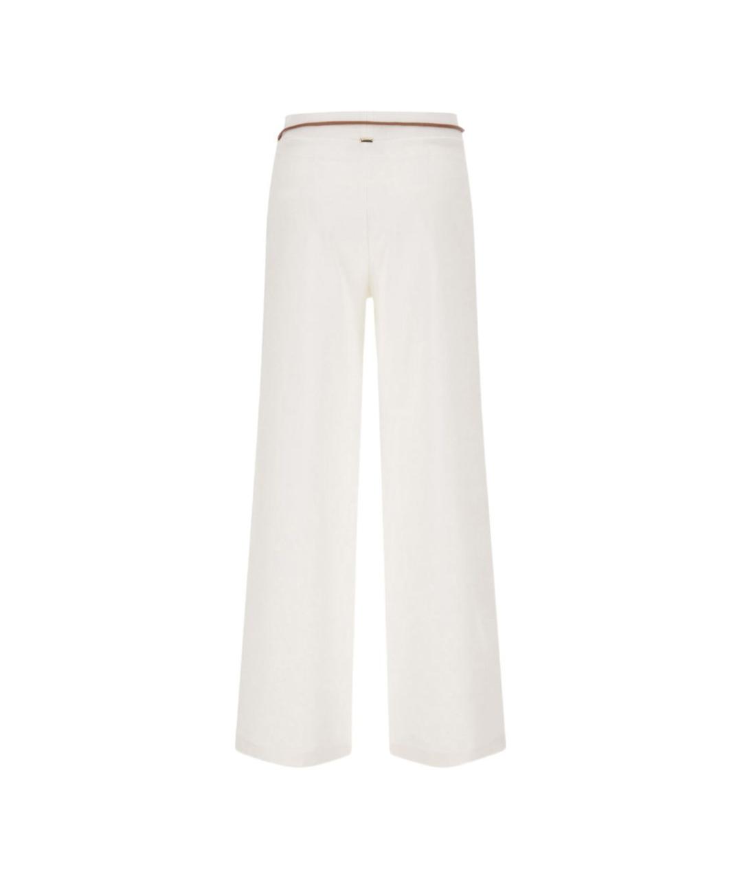 HERNO Белые прямые брюки, фото 4