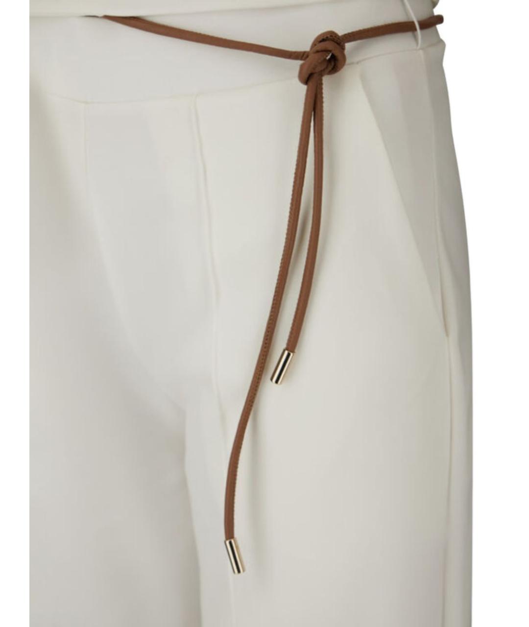 HERNO Белые прямые брюки, фото 3