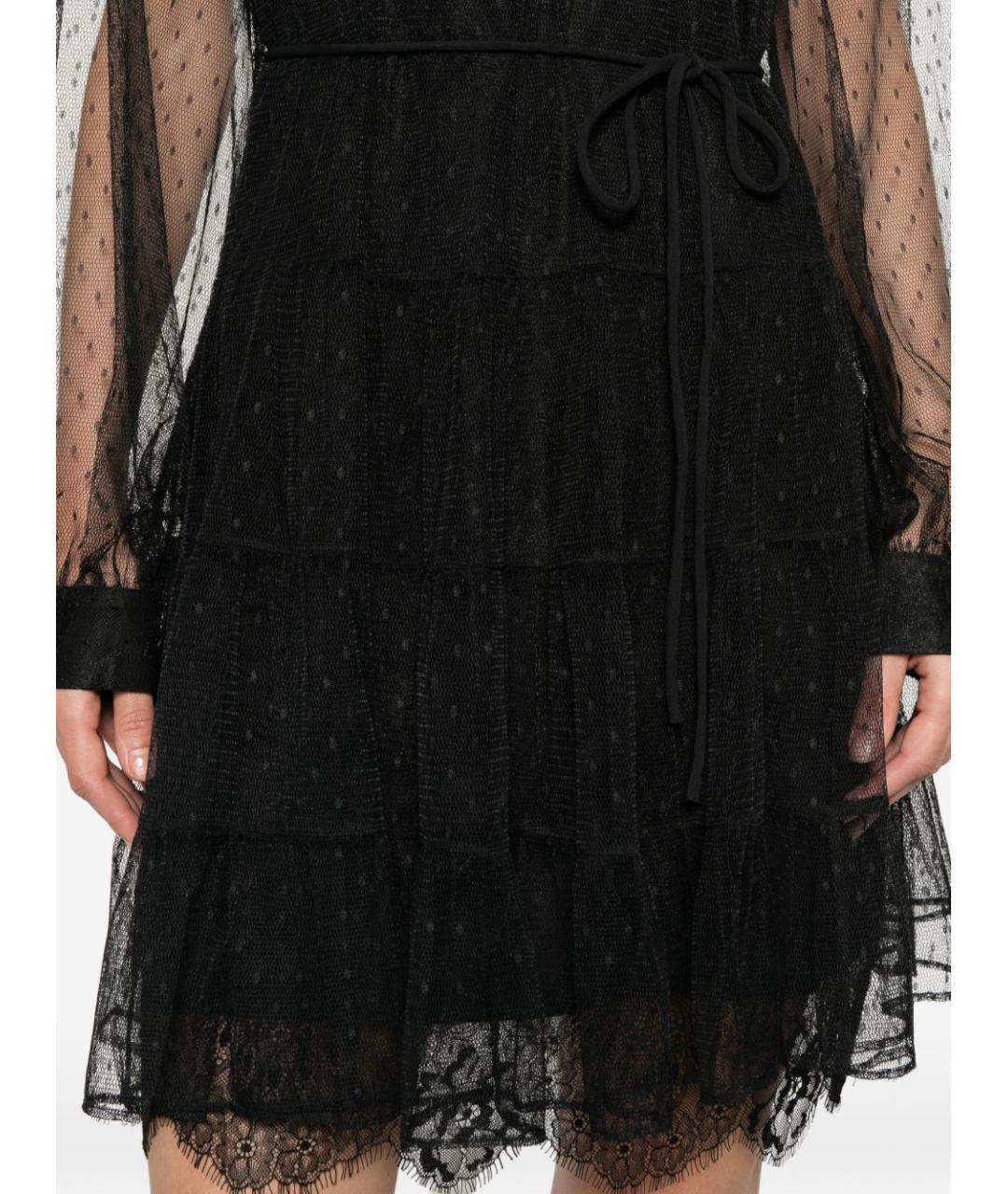 TWIN-SET Черное коктейльное платье, фото 3