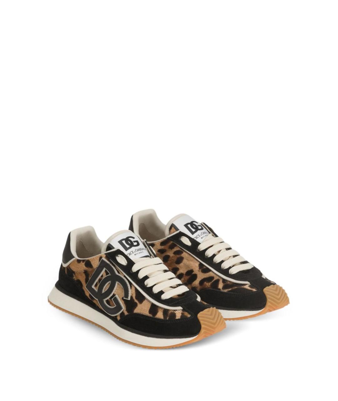 DOLCE&GABBANA Мульти текстильные кроссовки, фото 4