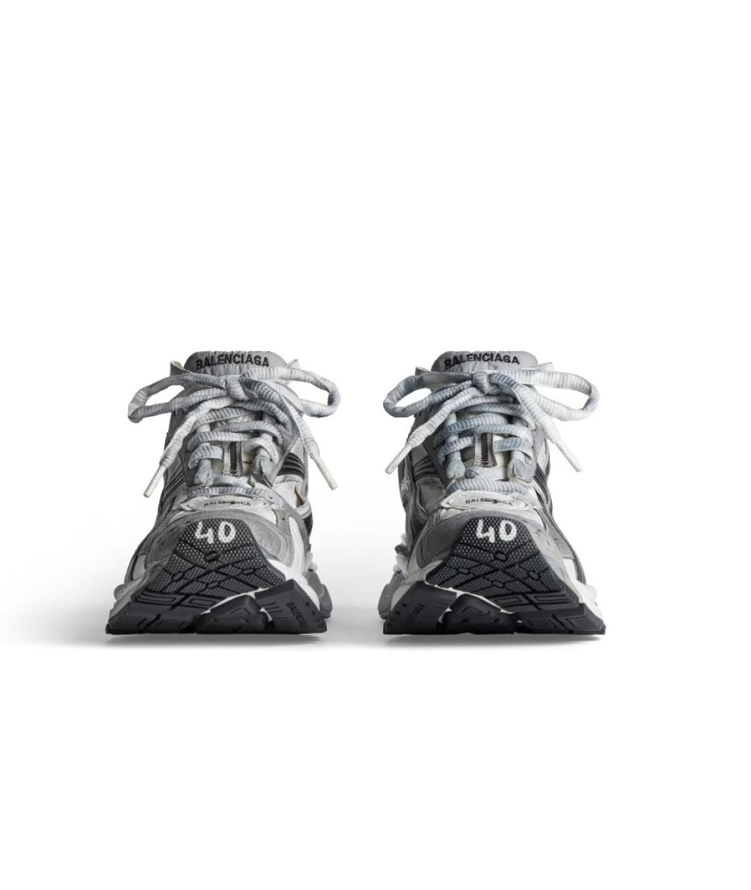BALENCIAGA Серые кроссовки, фото 3