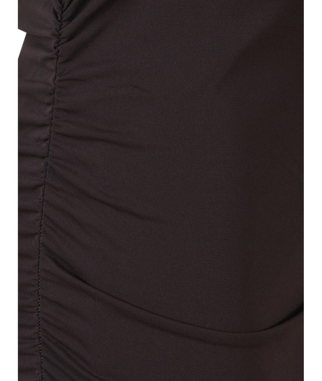 PINKO Коричневое полиамидовое повседневное платье, фото 3