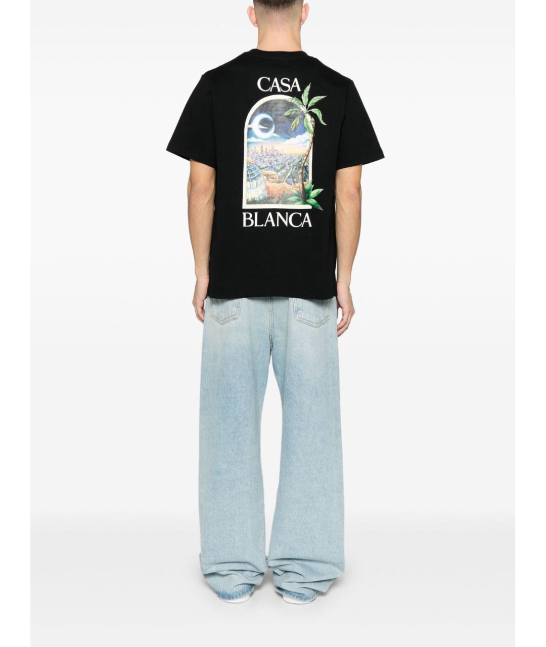 CASABLANCA Черная футболка, фото 4