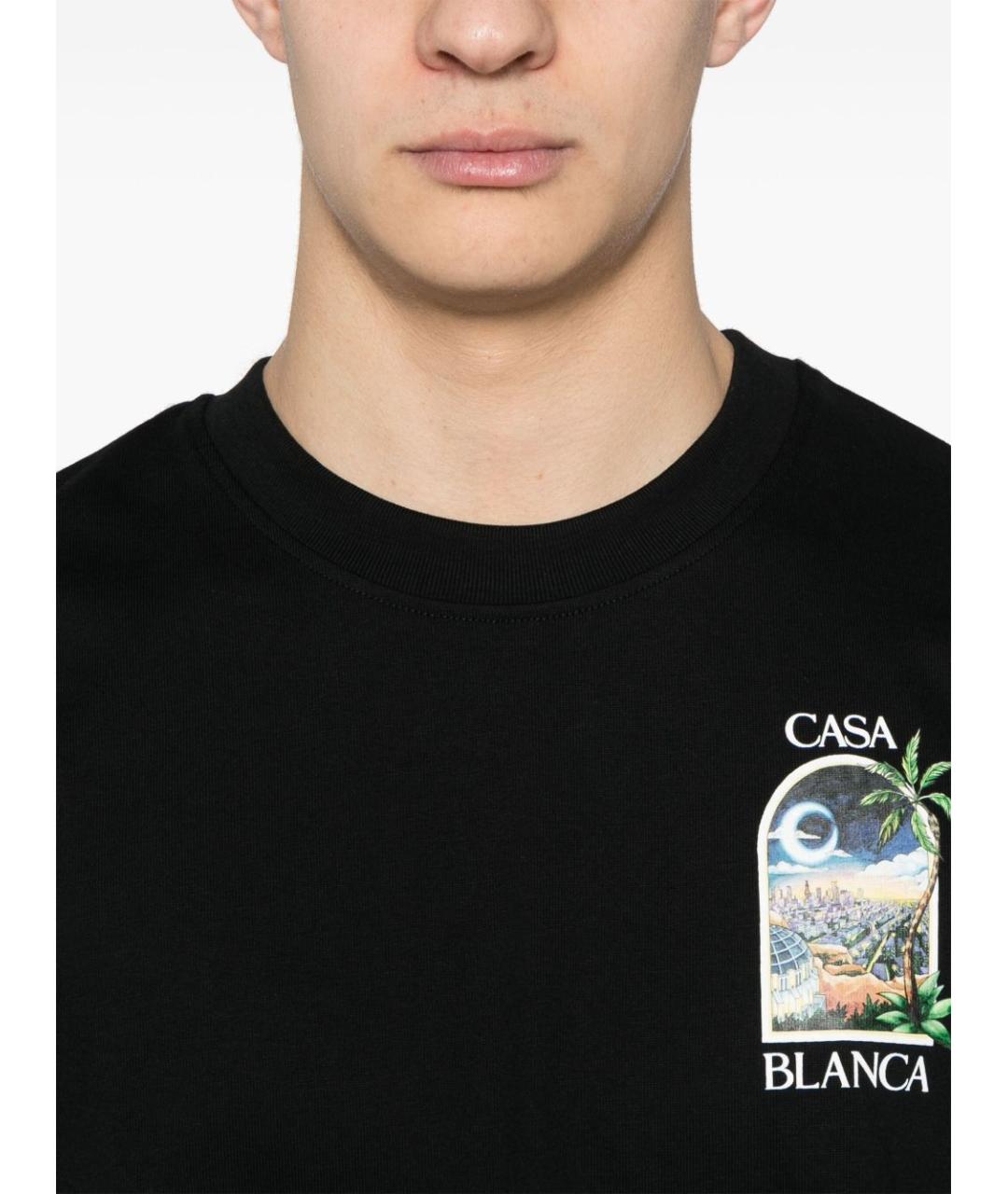 CASABLANCA Черная футболка, фото 2