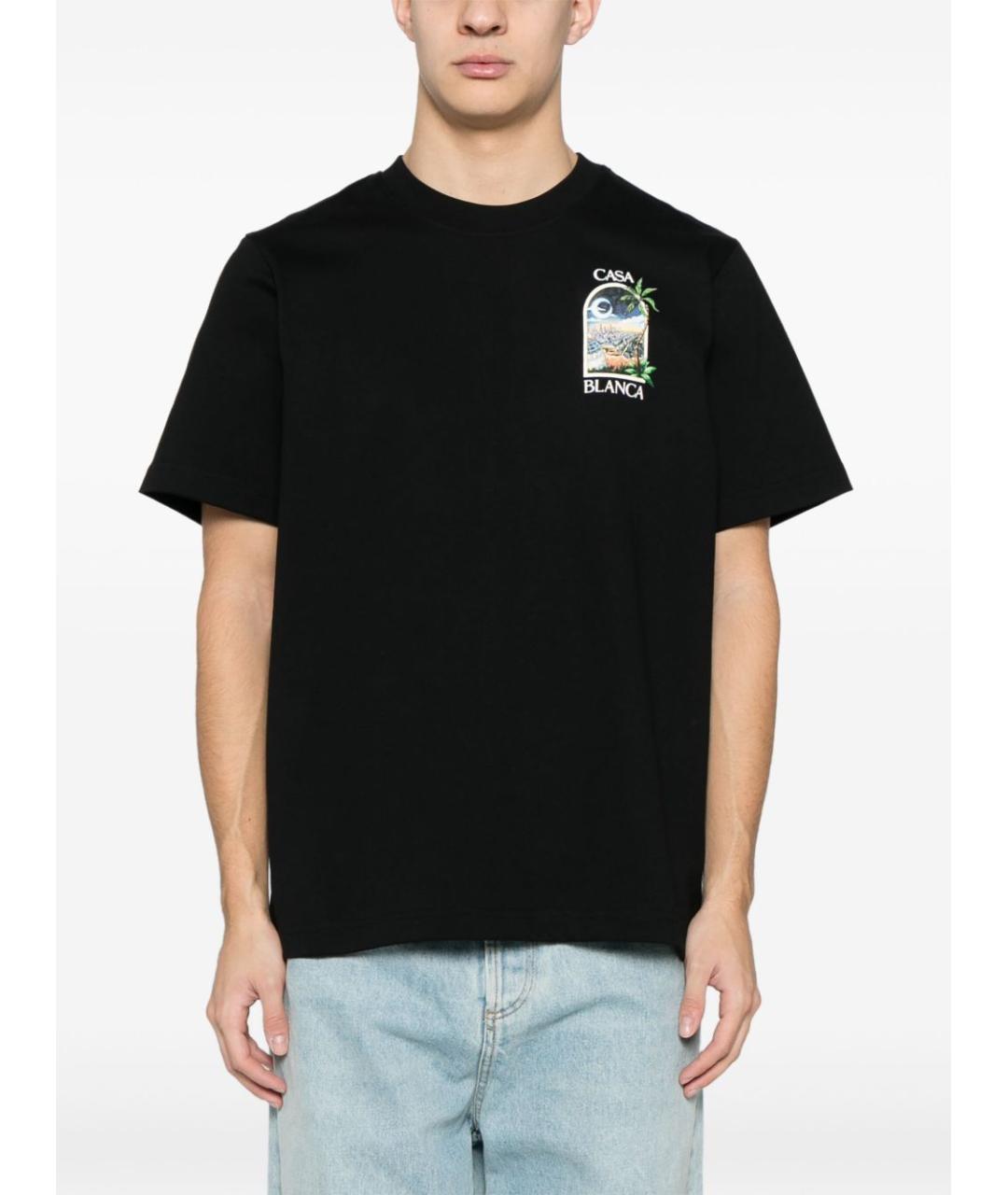 CASABLANCA Черная футболка, фото 3