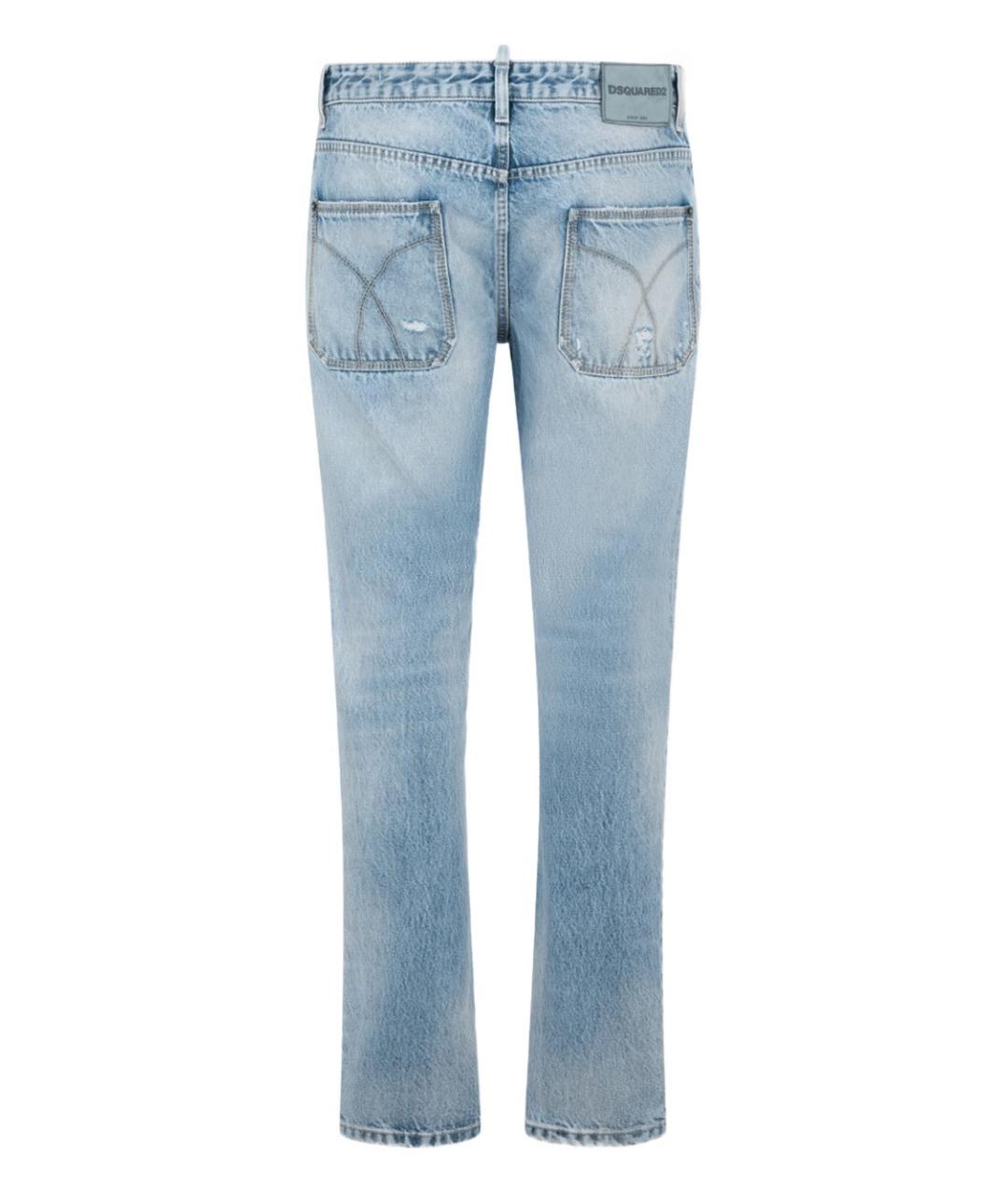 DSQUARED2 Голубые прямые джинсы, фото 2