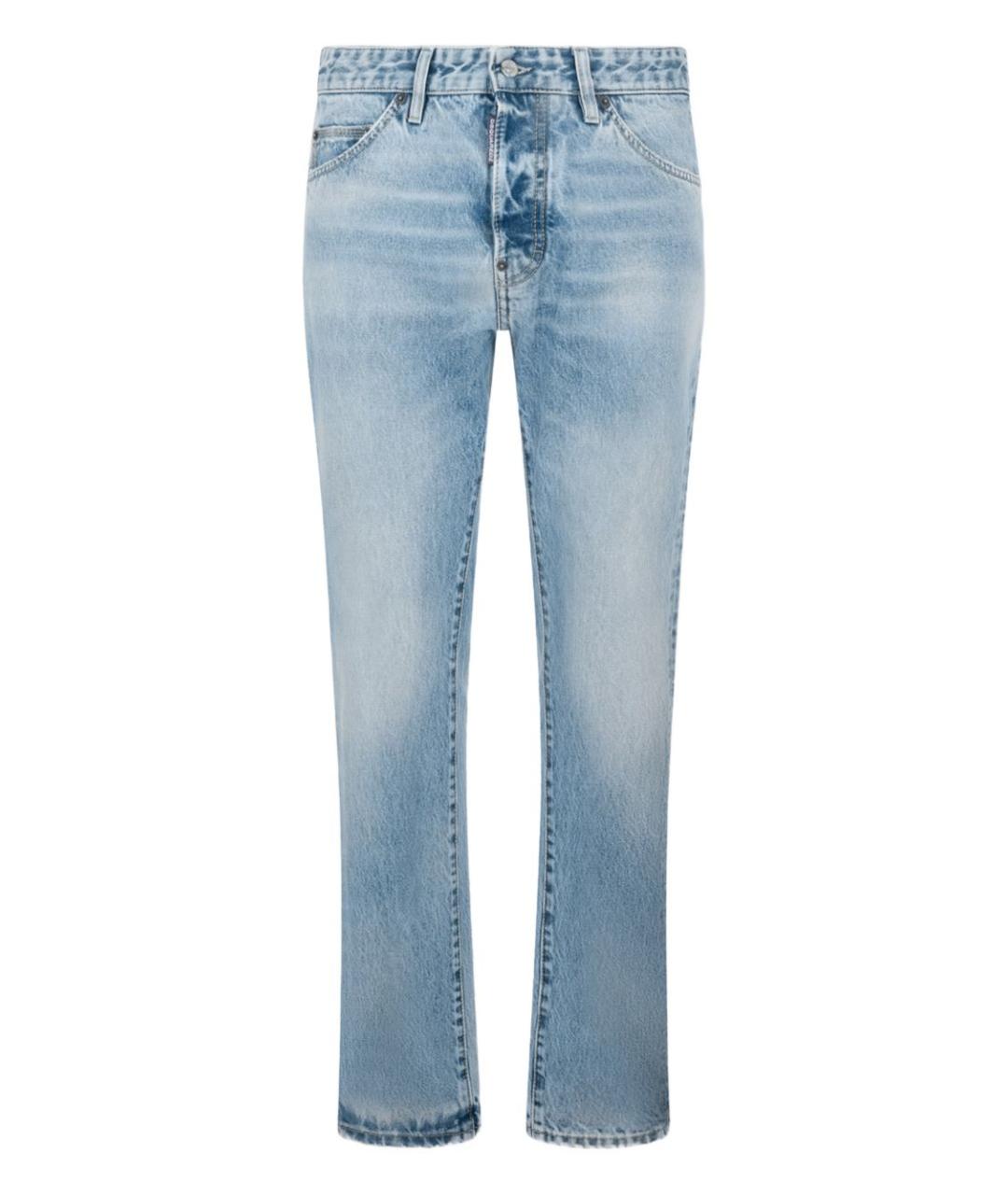 DSQUARED2 Голубые прямые джинсы, фото 1