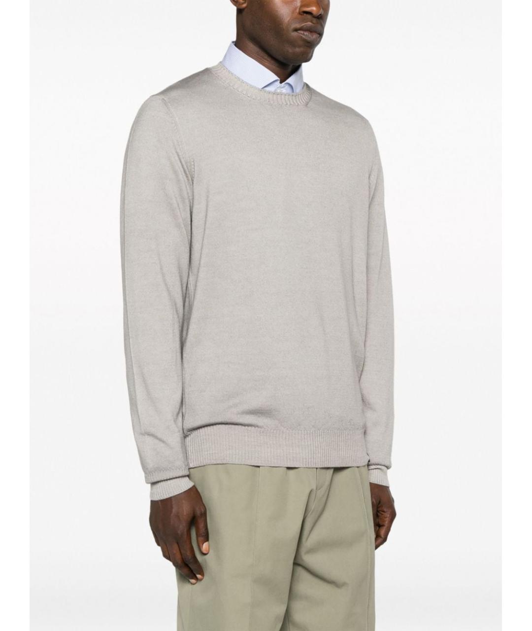 FAY Серый шерстяной джемпер / свитер, фото 6