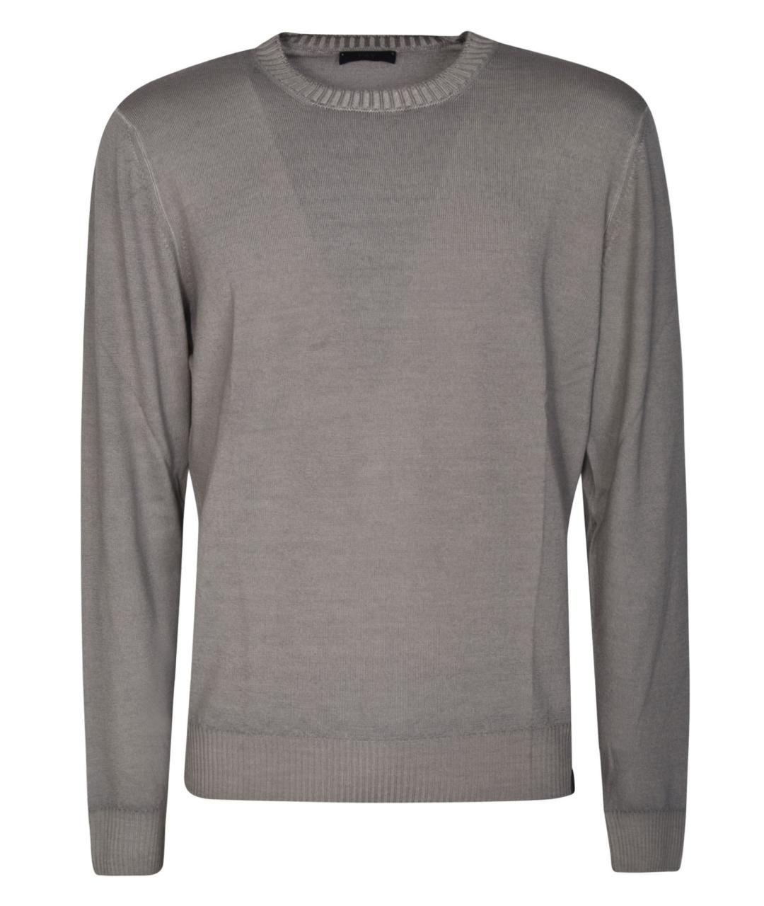 FAY Серый шерстяной джемпер / свитер, фото 1