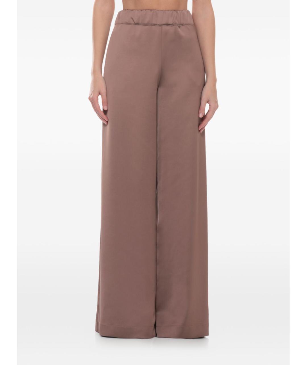 D.EXTERIOR Коричневые прямые брюки, фото 2