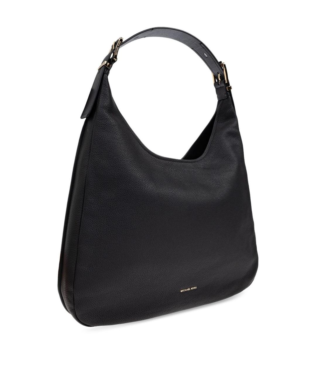 MICHAEL KORS Черная кожаная сумка тоут, фото 2