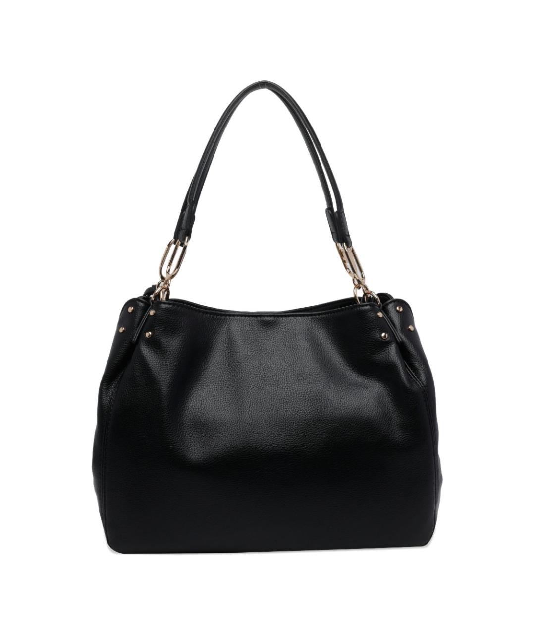 LIU JO Черная сумка тоут из искусственной кожи, фото 3