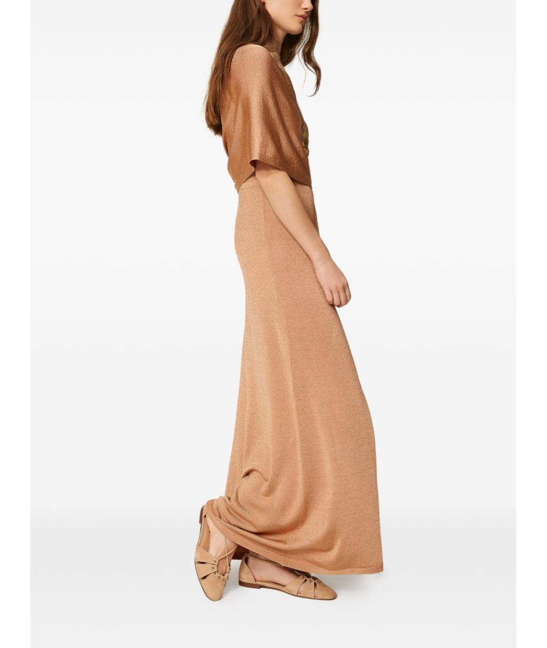 TWIN-SET Розовое вечернее платье, фото 4