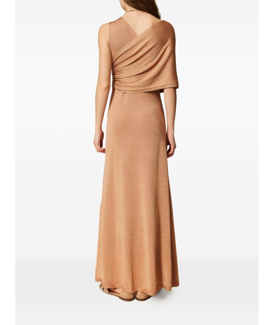 TWIN-SET Розовое вечернее платье, фото 2