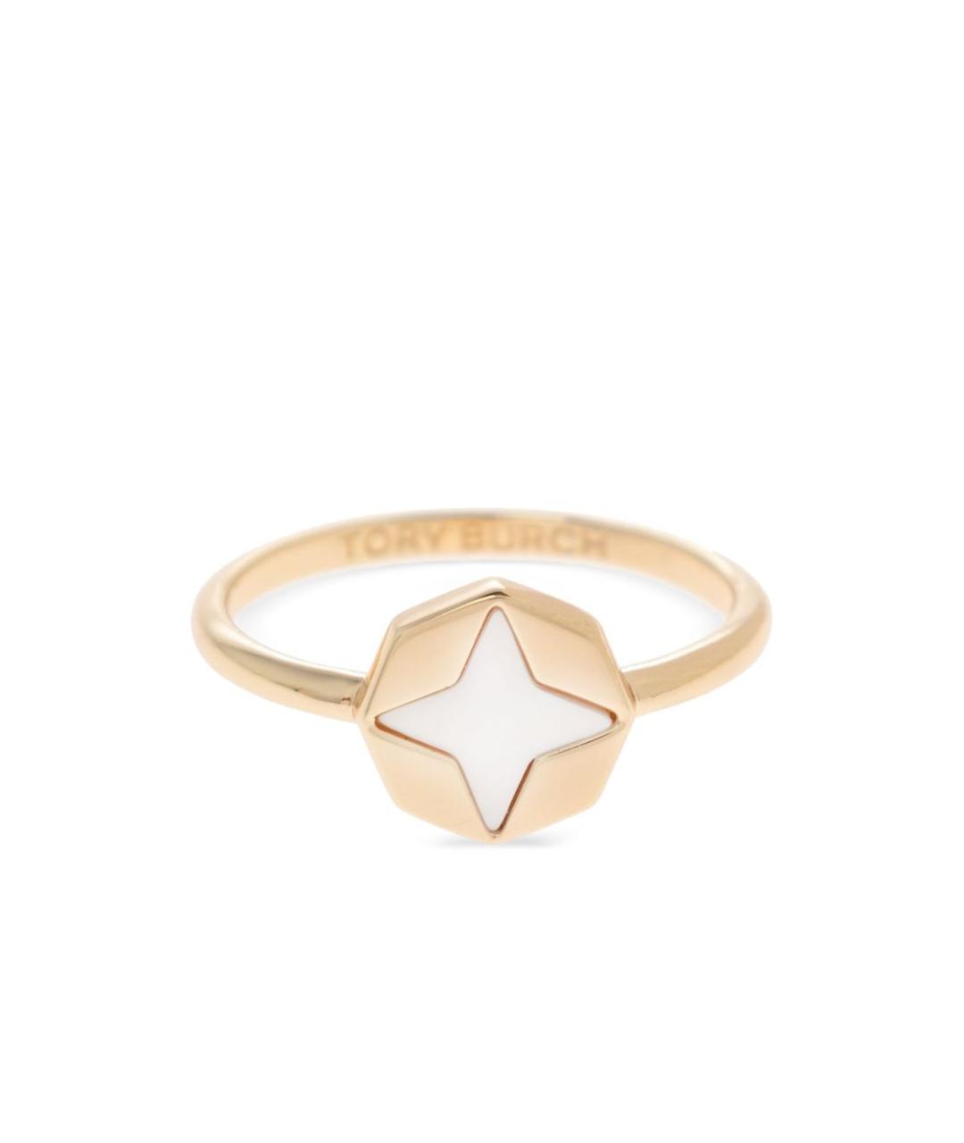 TORY BURCH Золотое латунное кольцо, фото 3