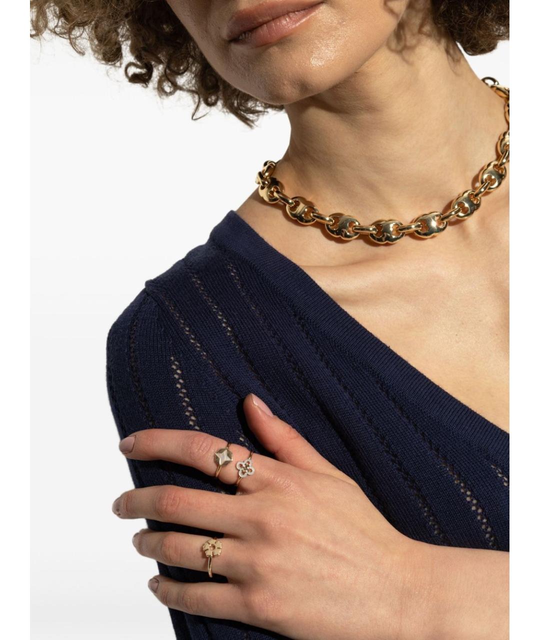 TORY BURCH Золотое латунное кольцо, фото 7