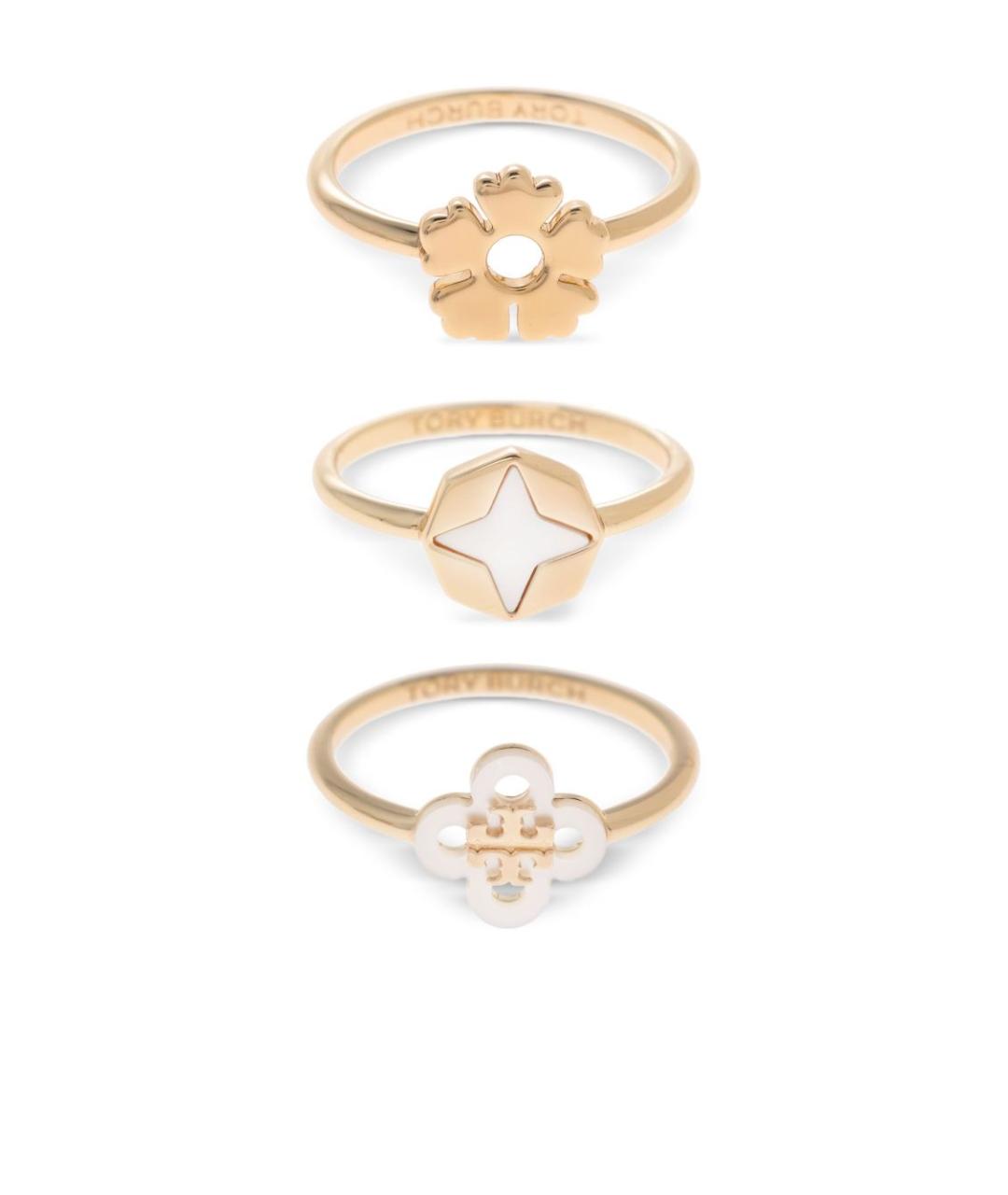 TORY BURCH Золотое латунное кольцо, фото 1