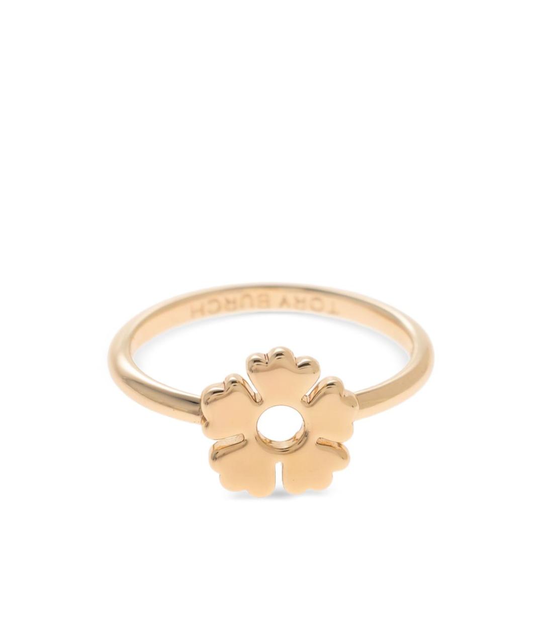 TORY BURCH Золотое латунное кольцо, фото 5