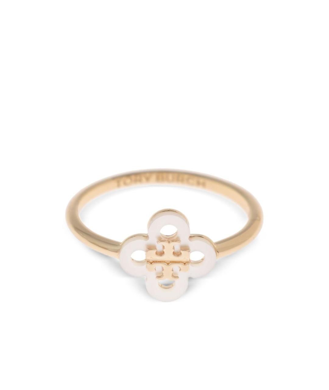TORY BURCH Золотое латунное кольцо, фото 4