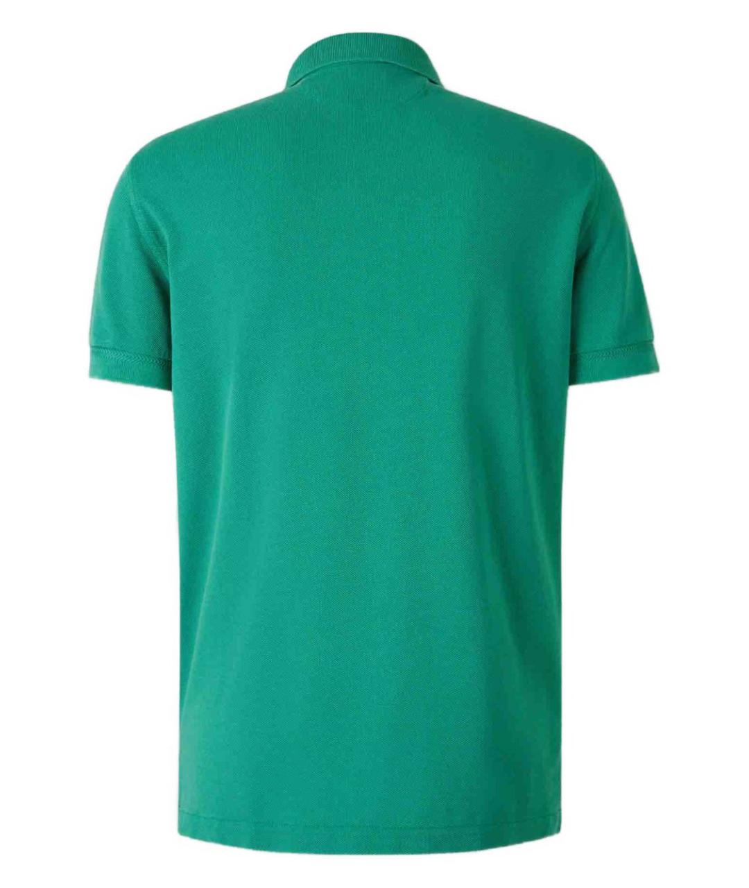 TOM FORD Зеленые хлопковое поло с коротким рукавом, фото 2