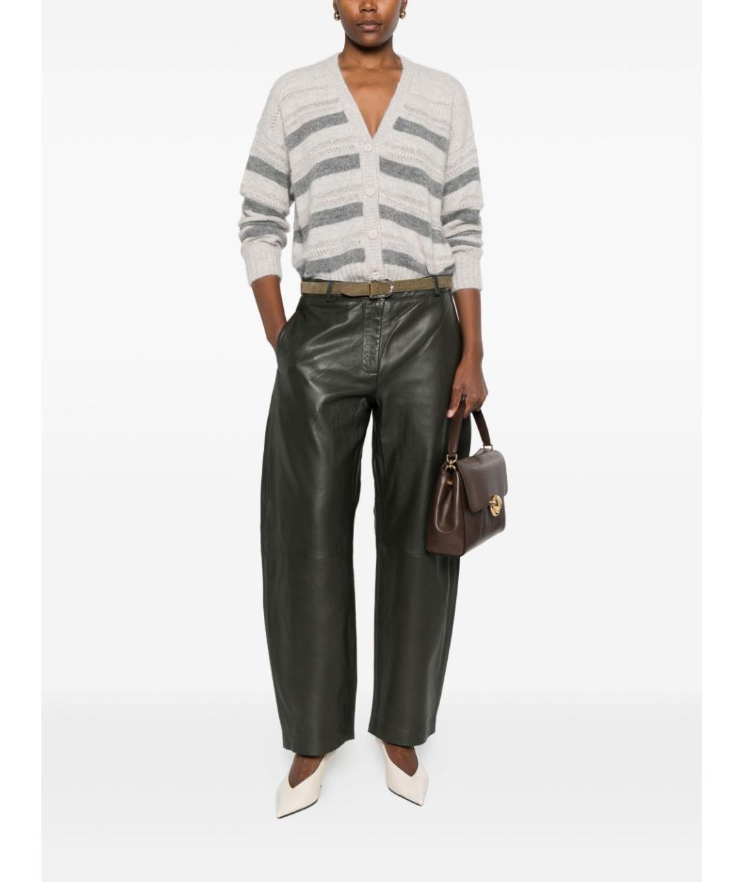 TWIN-SET Серый шерстяной кардиган, фото 4