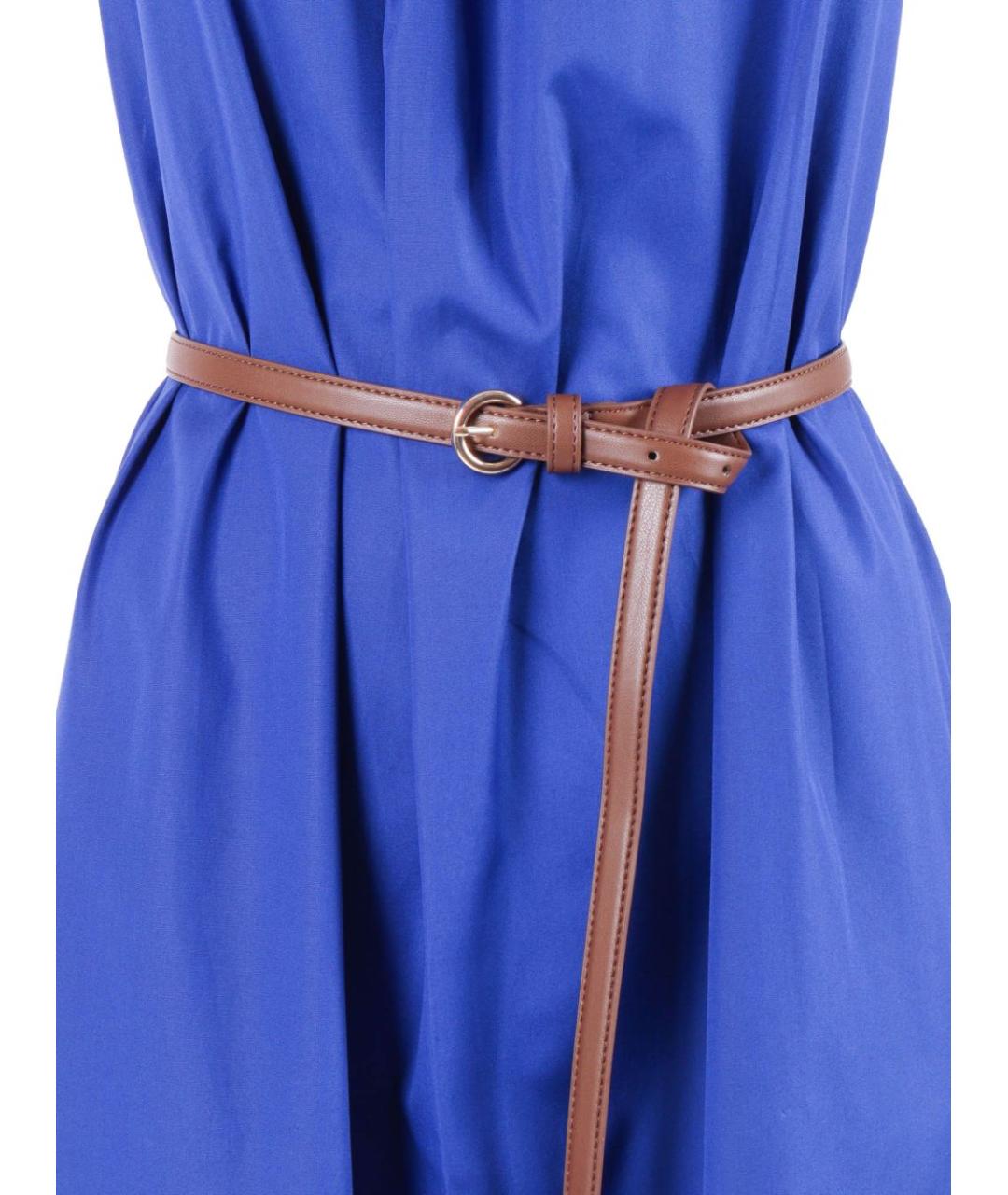 MAX MARA STUDIO Синее повседневное платье, фото 2